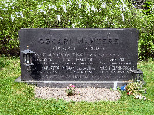 Viimeinen leposija - Oskar (Oskari) Mantere