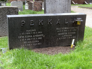 Viimeinen leposija - Mauno Pekkala