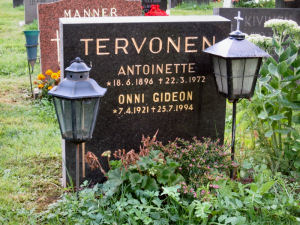 Viimeinen leposija - Onni Gideon Tervonen