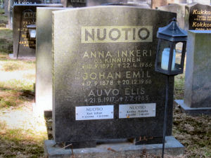 Viimeinen leposija - Auvo Elis Nuotio