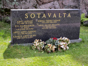 Viimeinen leposija - Arto Arvo Juhani Sotavalta