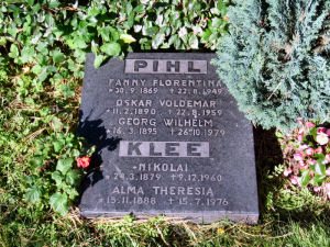 Viimeinen leposija - Alma Theresia Pihl-Klee 