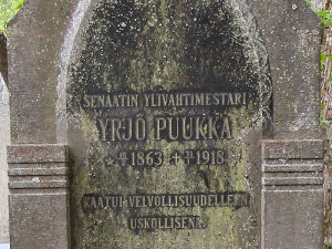 Viimeinen leposija - Yrj Yrjnpoika Puukka 