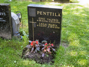 Viimeinen leposija - Eino Valfrid Penttil�