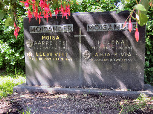 Viimeinen leposija - Leevi Veli Moisander