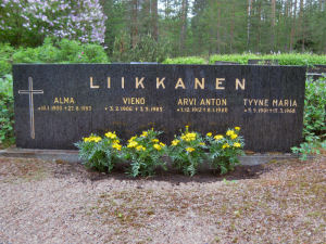 Viimeinen leposija - Arvi Anton Liikkanen