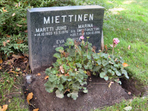 Viimeinen leposija - Martti Juho Miettinen