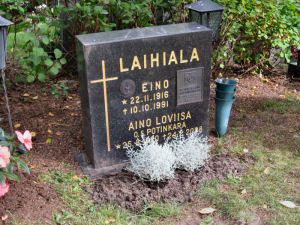 Viimeinen leposija - Eino Laihiala Viimeinen leposija - Eino Laihiala