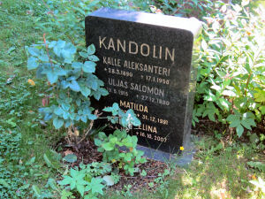 Viimeinen leposija - Uljas Salomon Kandolin 