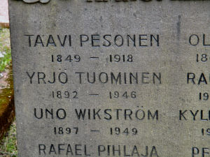 Viimeinen leposija - Emil Yrj� Tuominen 