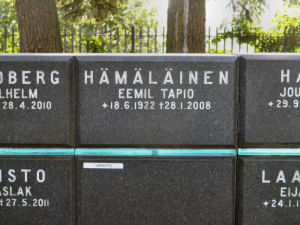 Viimeinen leposija - Eemil Tapio Hämäläinen Viimeinen leposija - Eemil Tapio Hämäläinen