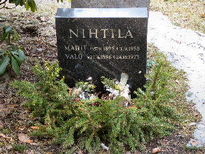 Viimeinen leposija - Valo Konstantin Nihtil�