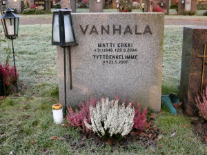 Viimeinen leposija - Matti Erkki Vanhala 